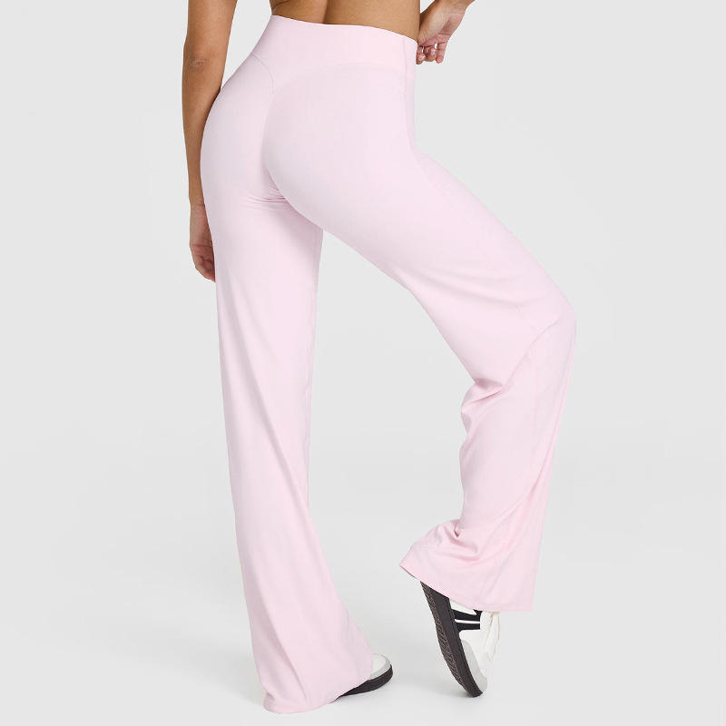 Women's High-Waisted Straight-Leg Yoga Pants
