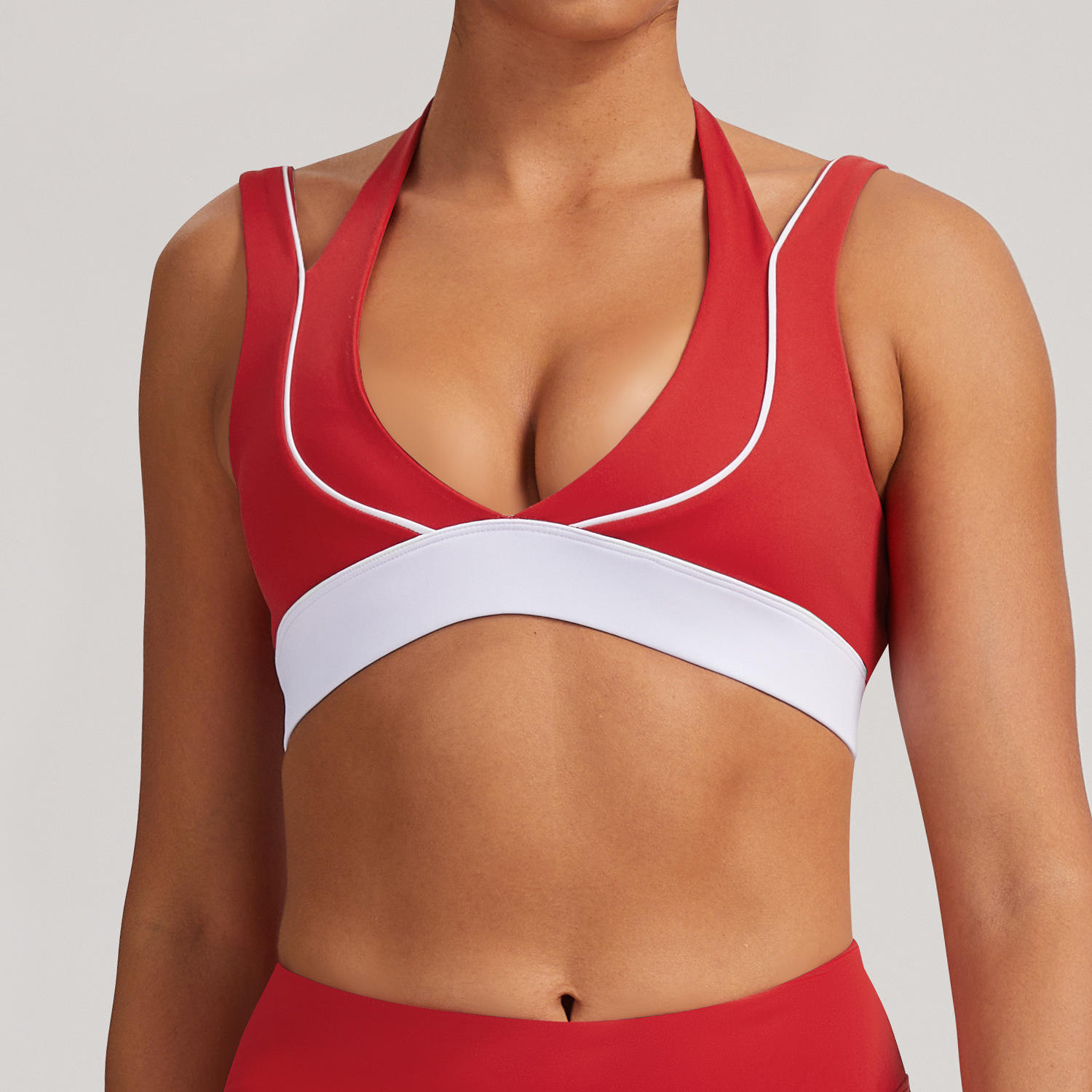 Women's Plus Size Seamless High Support Crisscross Yoga Sports Bra
