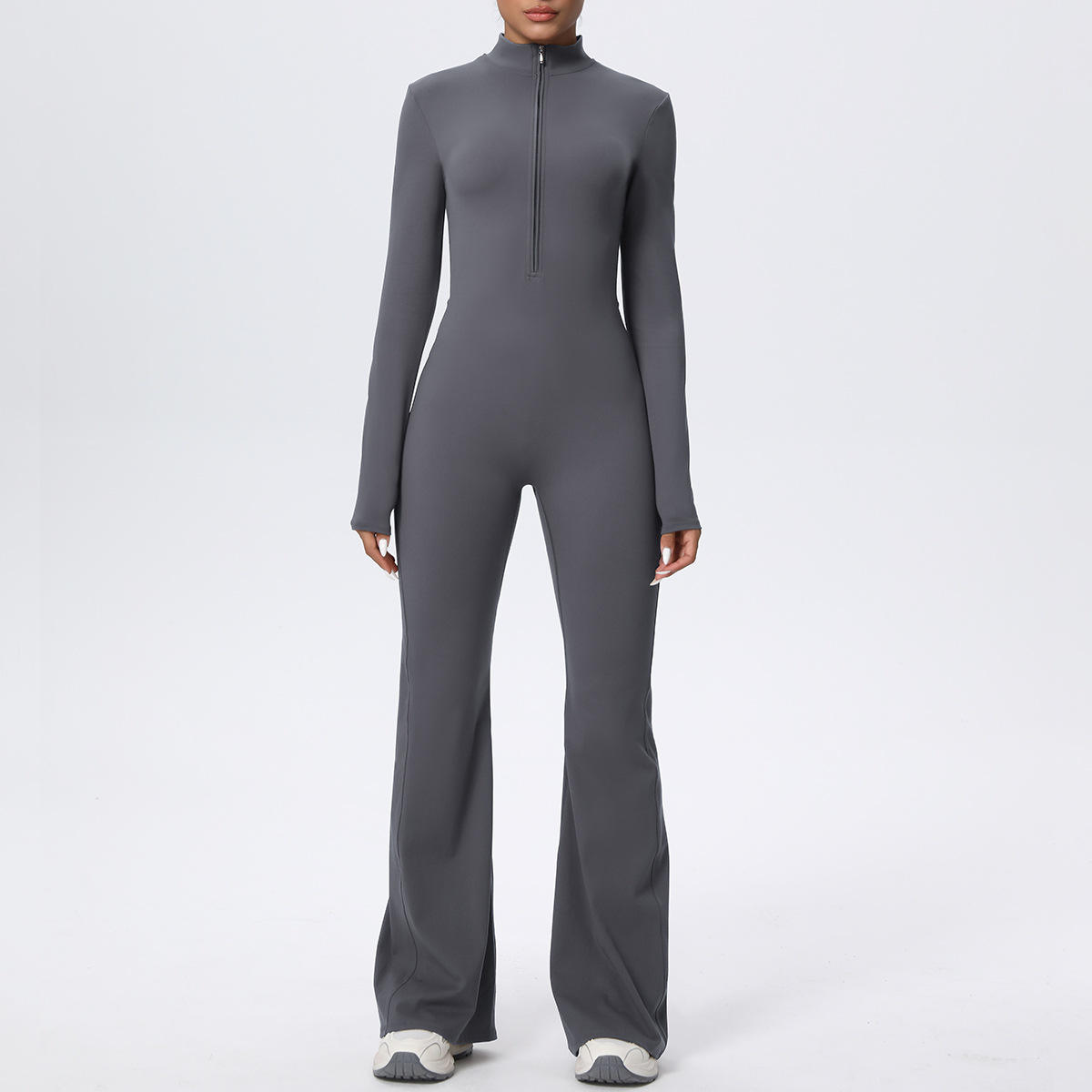 Breathable Seamless Spaghetti Strap Long-Sleeve Yoga Top