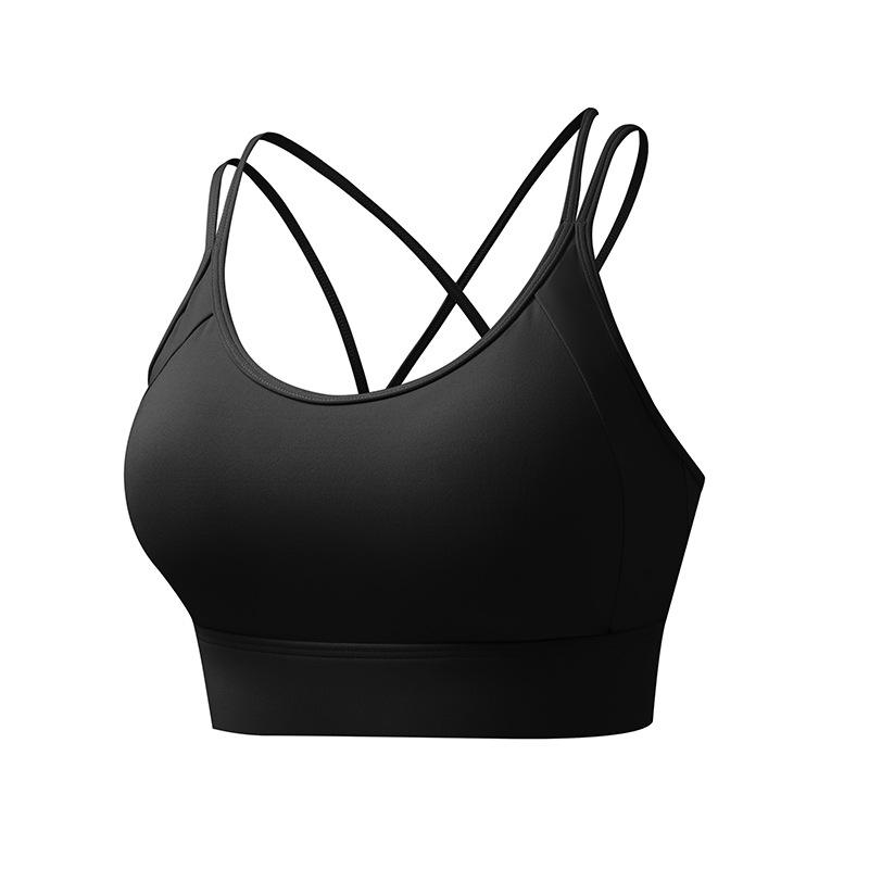 Sports Bra Women Plus Size Adjustable Thin Straps One-Cup Medium Support