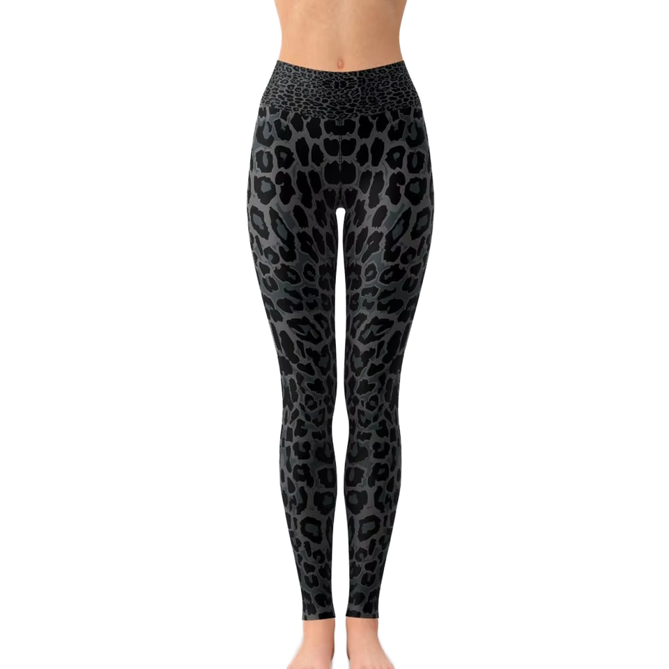 High-Waisted Printed Full-Length Yoga Pants