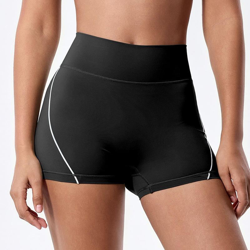 Antibacterial Fabric Outdoor Fitness Pilates Running Yoga Shorts Set for Women