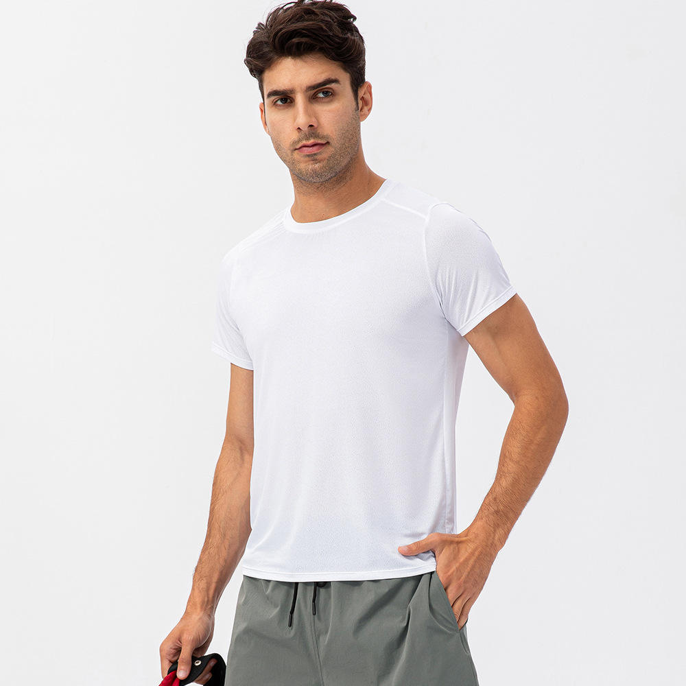 Spring Summer Men's Loose-Fitting Running Quick-Drying T-Shirt