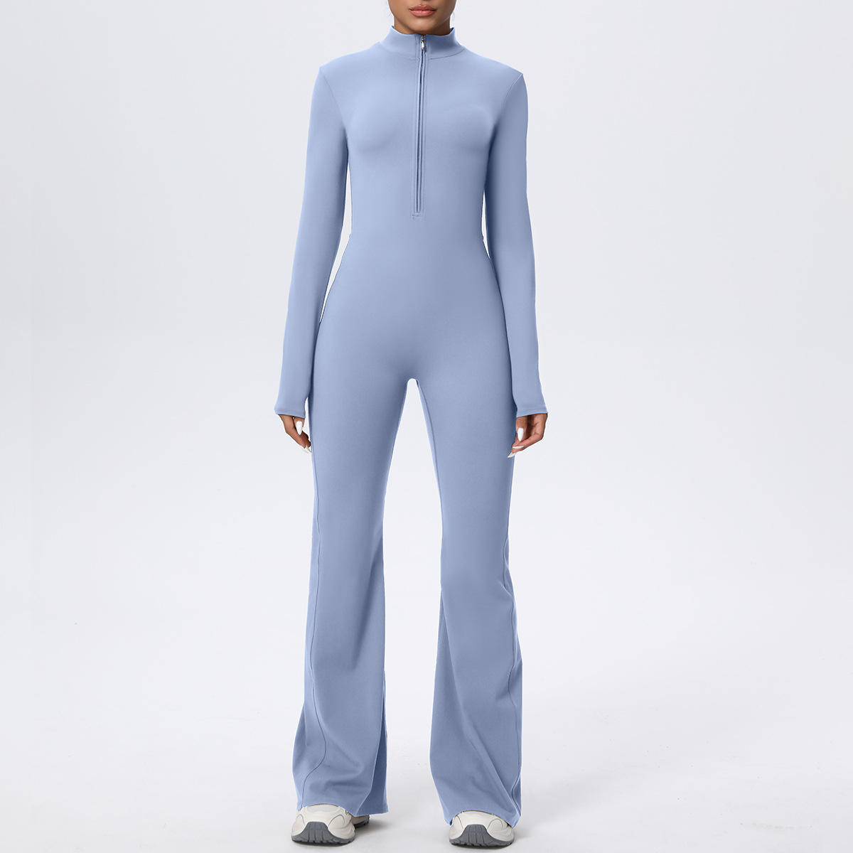 Breathable Seamless Spaghetti Strap Long-Sleeve Yoga Top