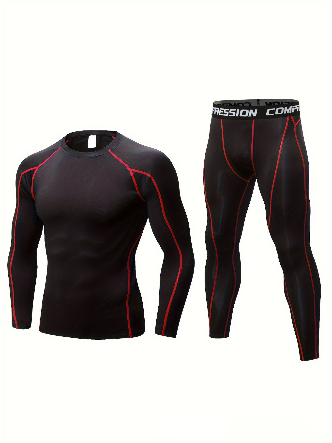 Autumn Solid Vintage Skinny Fit Fleece 2-in-1 Gym Wear Set