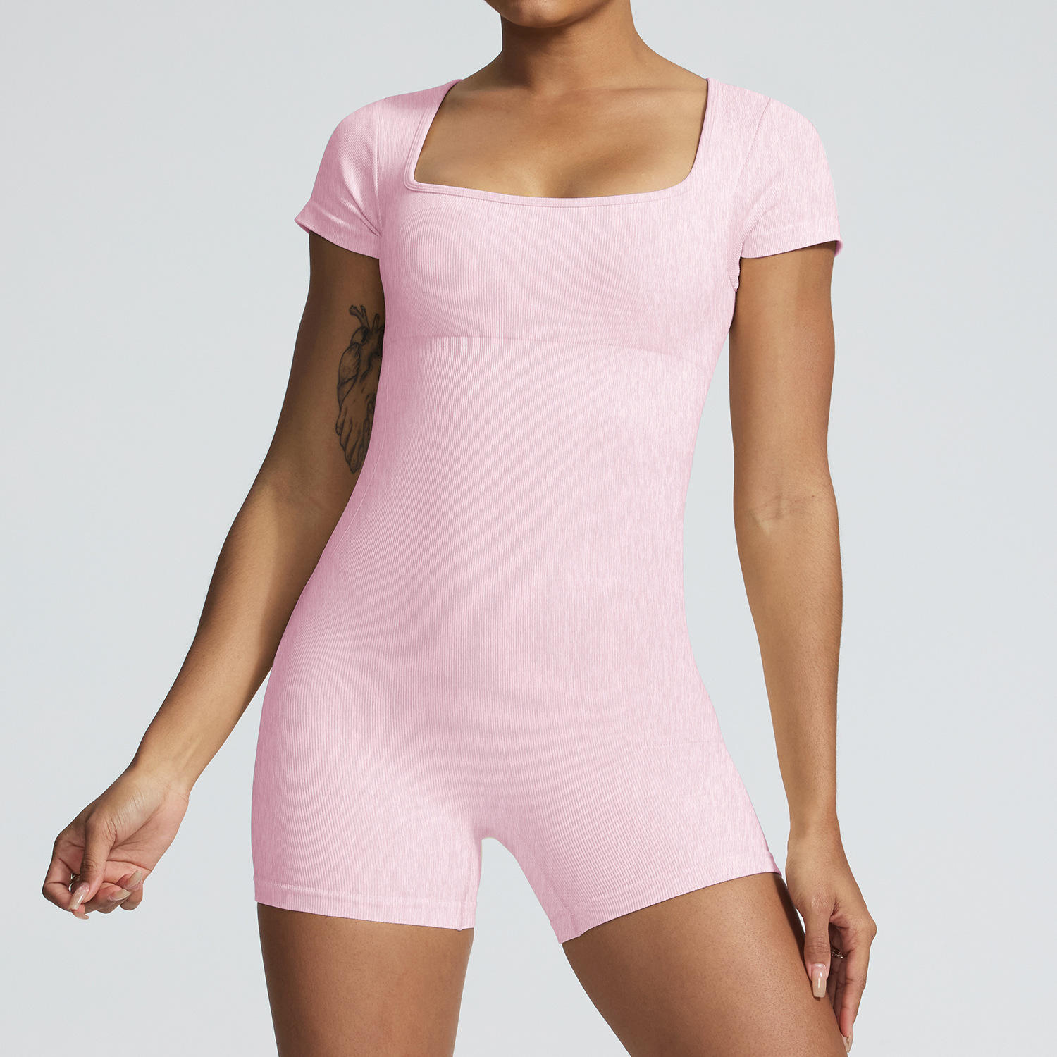 Summer Seamless Sand Wash V-Neck Bodysuit
