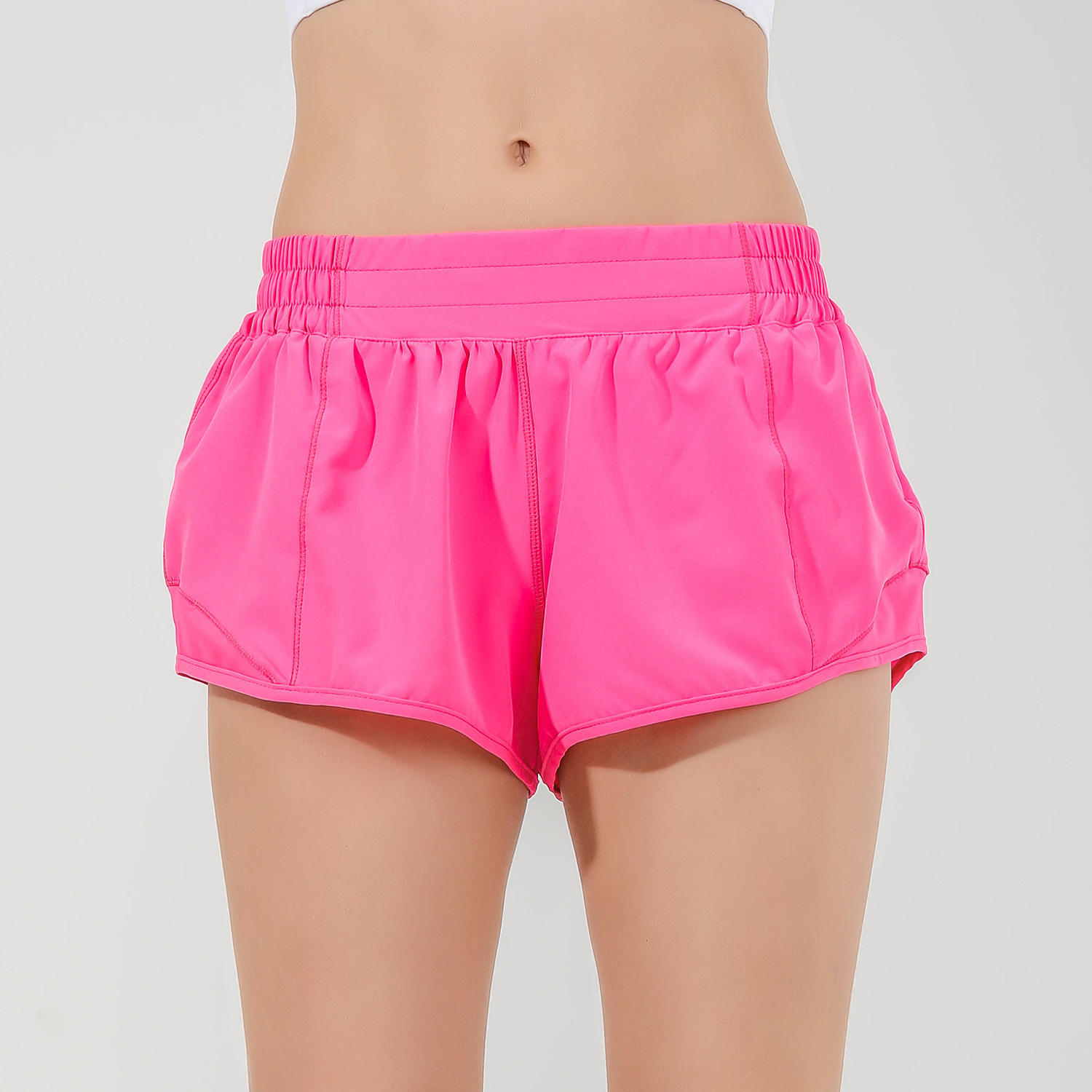 Loose High-waisted Drawstring Sports Shorts for Women