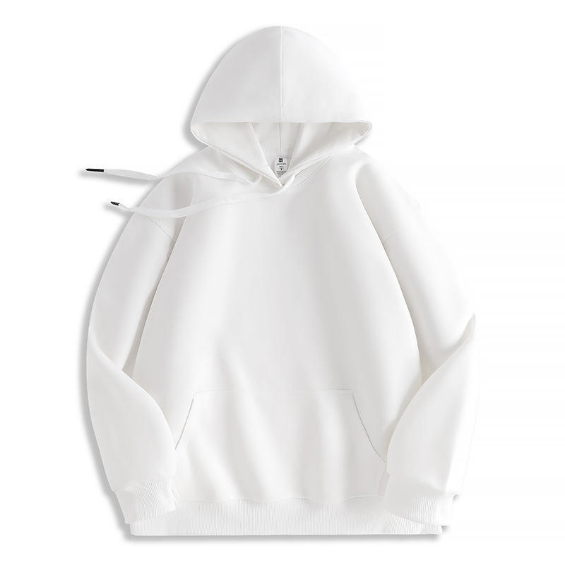 Double-Layer Hooded Shoulder Pullover Hoodie for Men and Women