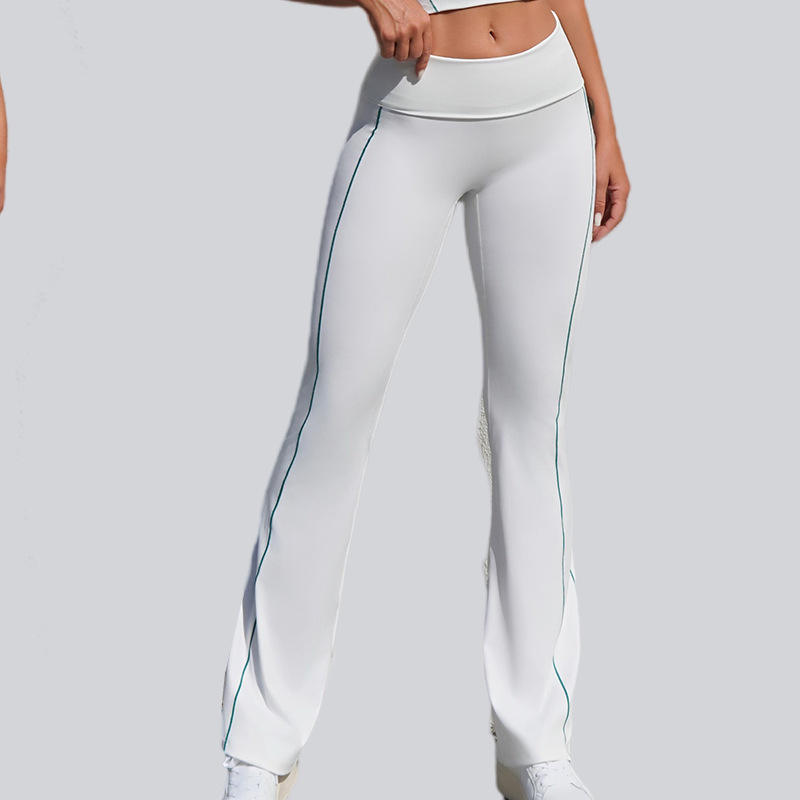 Premium Cross-Border Two-Piece V-neck Solid Front High-Waisted Yoga Set