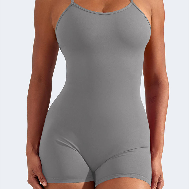 Quick-Drying Wrinkle-Resistant One-Piece Fitness Suit with Butt-Lifting Design
