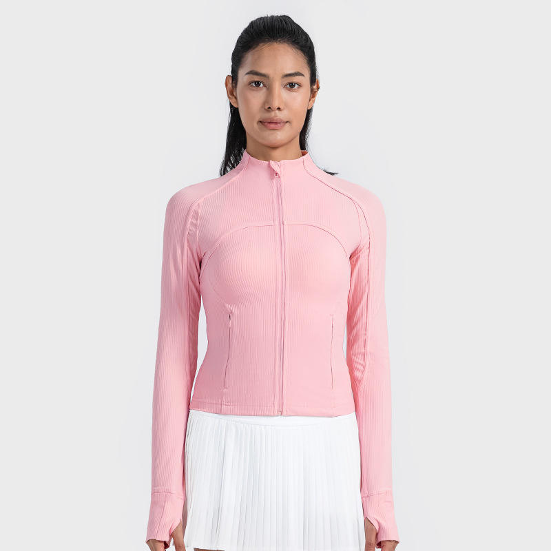 Women's Plus Size Full Sleeve Waist-Control Slimming Fitness Jacket