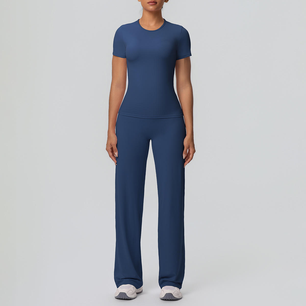MCDUII Plus Size Eco-Friendly Breathable Yoga Wide-Leg Pants Set