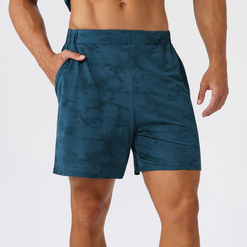 Men's Summer Casual Mid-Waist Quick-Drying Breathable Printed Sports Shorts