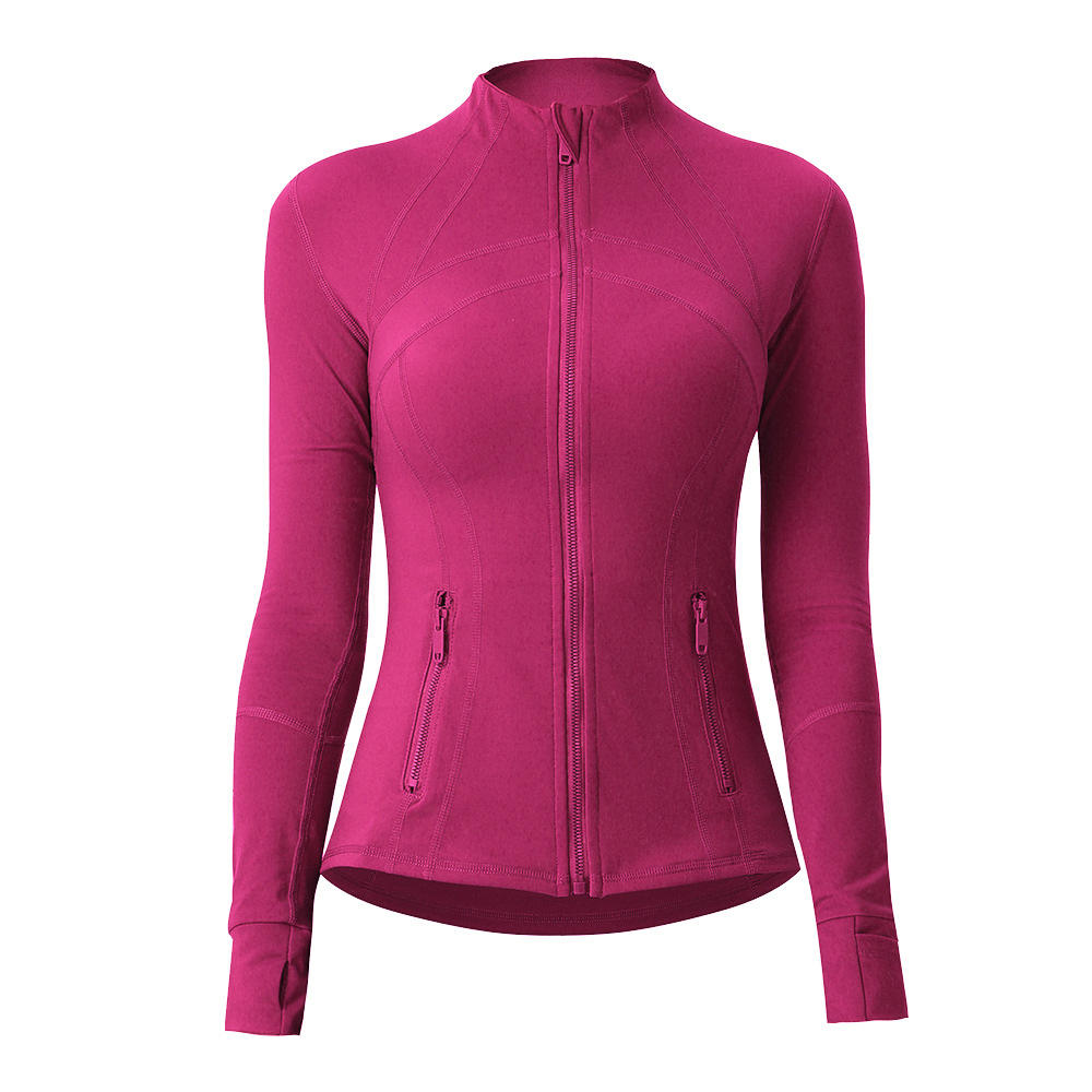 Lightweight Double-Sided Brushed Women's Sports Fleece Yoga Jacket