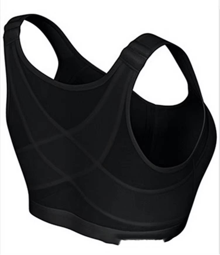 Women's High-Intensity Sports Shock-Proof Running Fitness Bra with Crisscross Straps