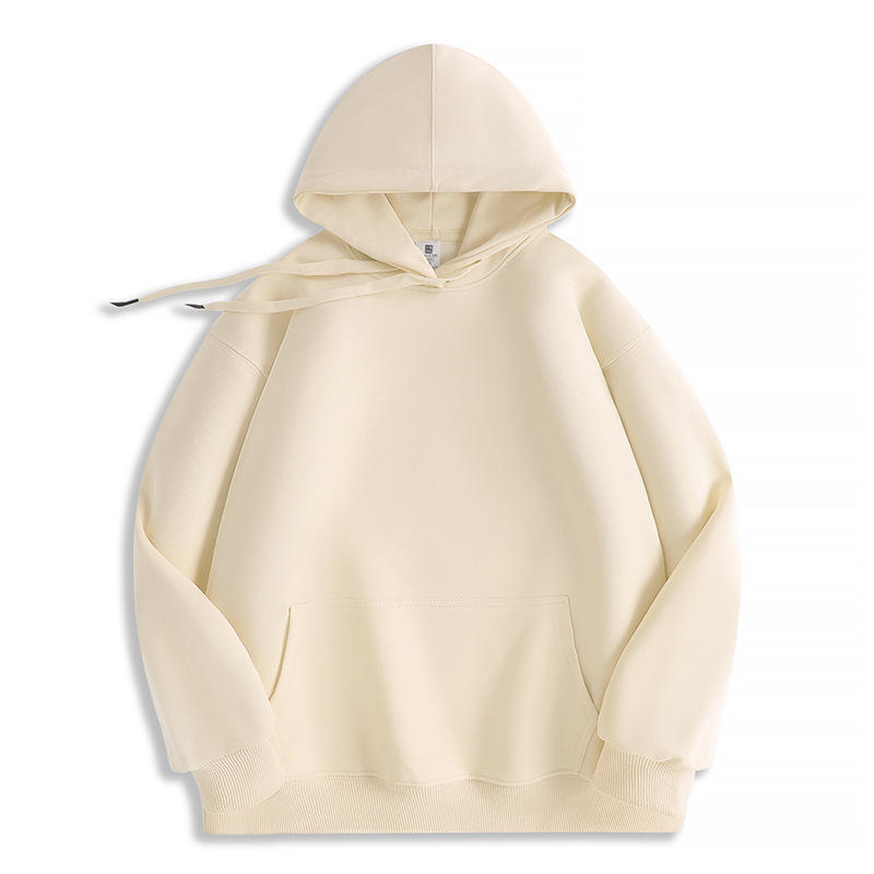 Double-Layer Hooded Shoulder Pullover Hoodie for Men and Women