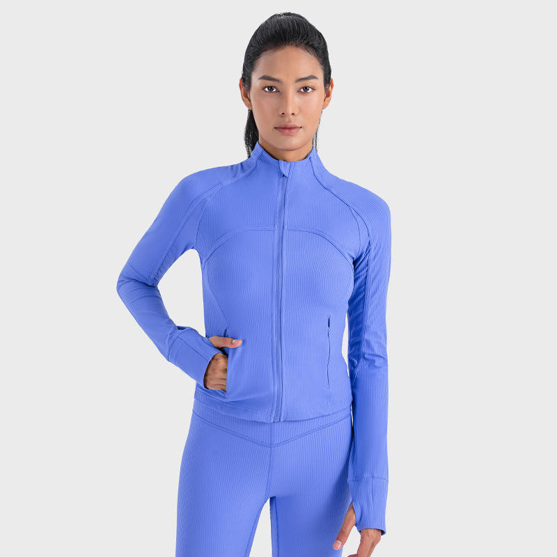 Women's Plus Size Full Sleeve Waist-Control Slimming Fitness Jacket