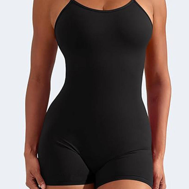 Quick-Drying Wrinkle-Resistant One-Piece Fitness Suit with Butt-Lifting Design