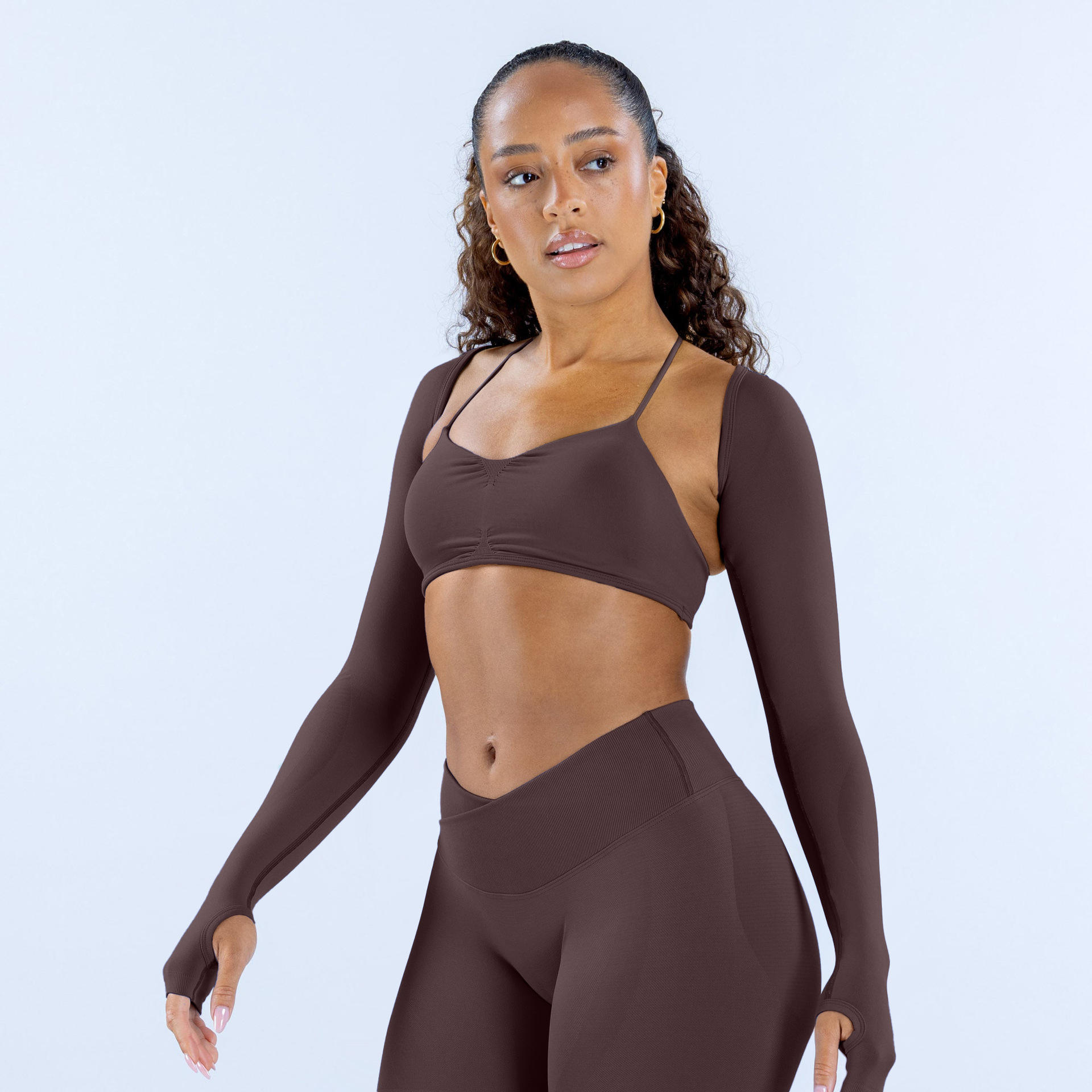 Plus Size Seamless 3-Piece Yoga Set for Women - Quick Dry & Eco-Friendly