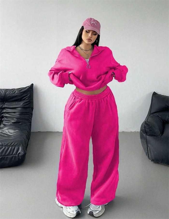 Casual Women's Solid Hooded Fleece Pullover Sweatshirt Short Pants Two-Piece Set