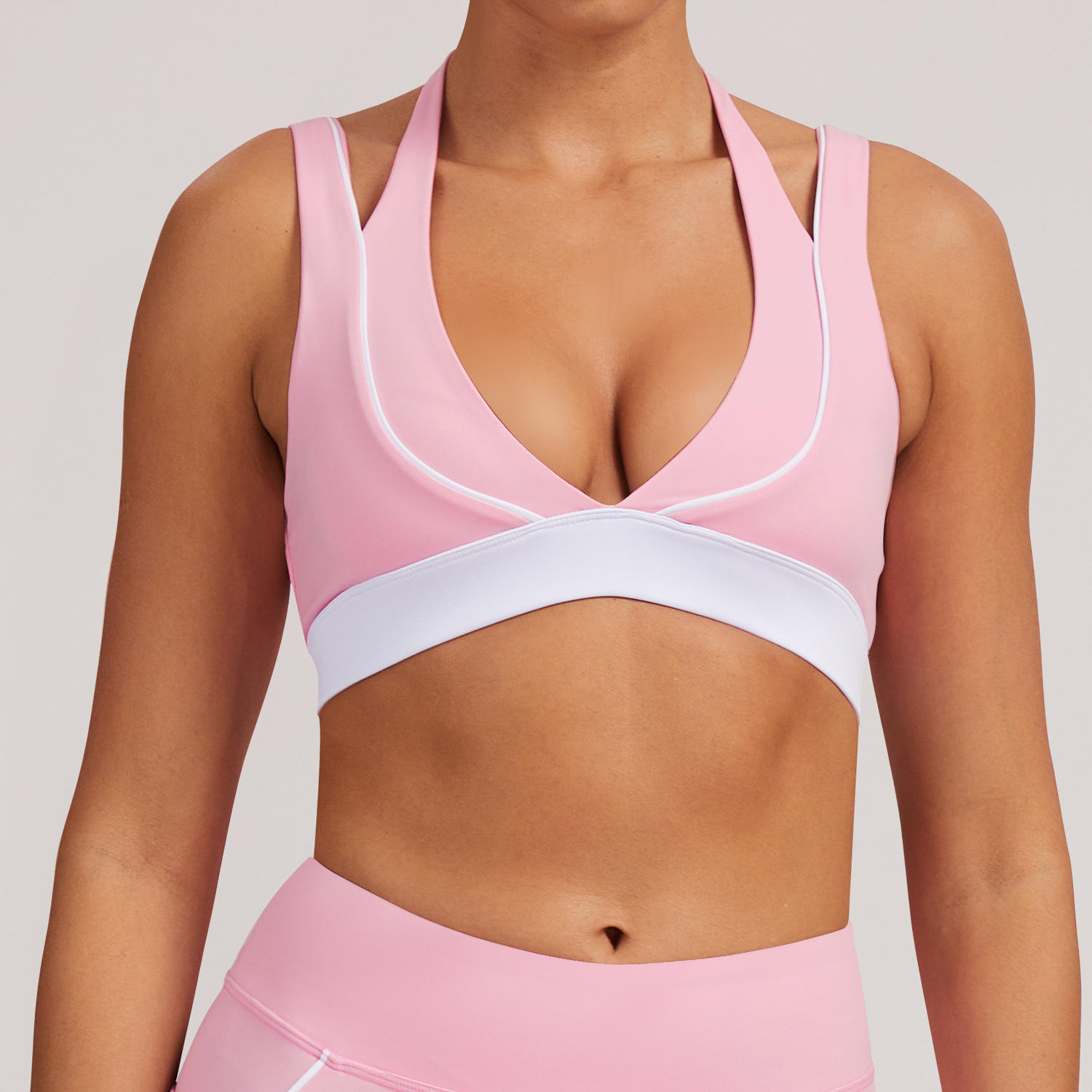Women's Plus Size Seamless High Support Crisscross Yoga Sports Bra
