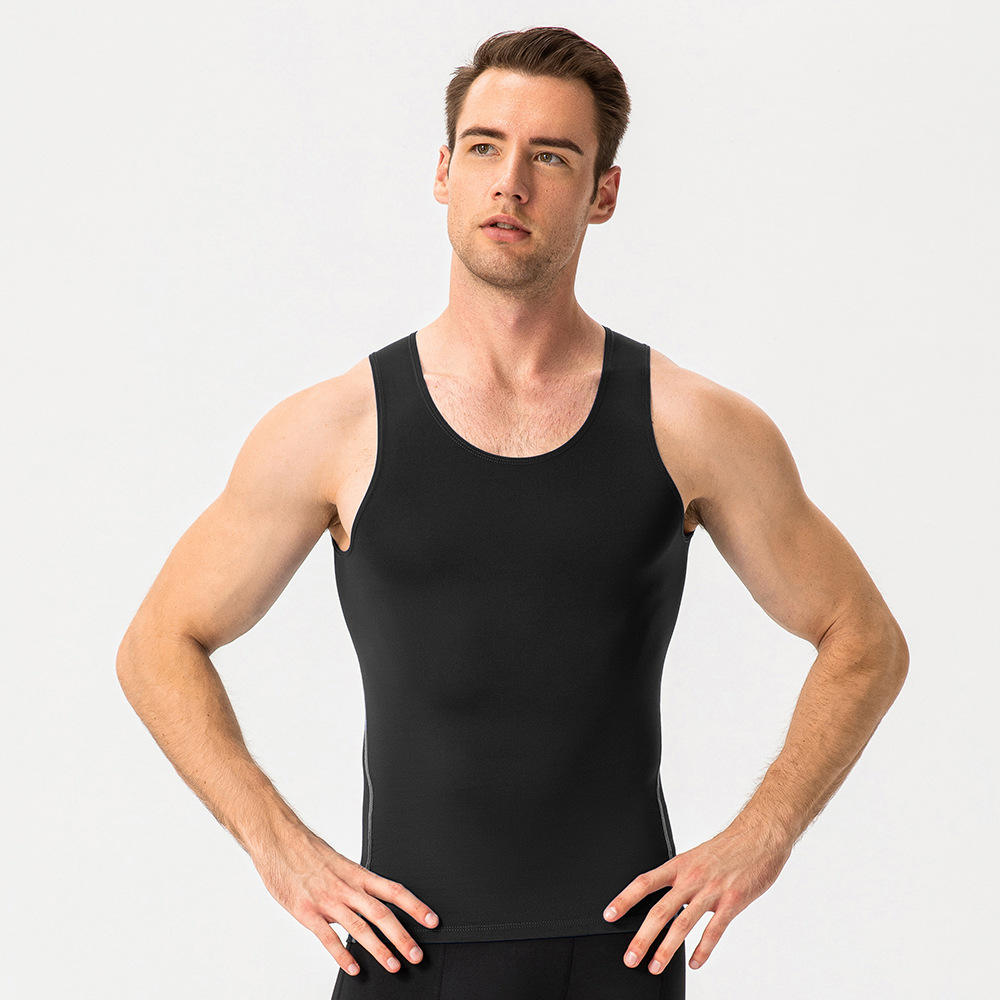 Men's Breathable Eco-Friendly Compression Vest for Basketball & Running