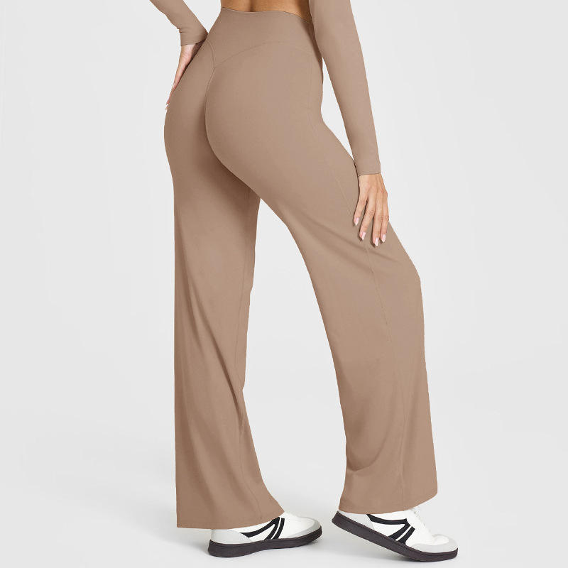 Women's High-Waisted Straight-Leg Yoga Pants