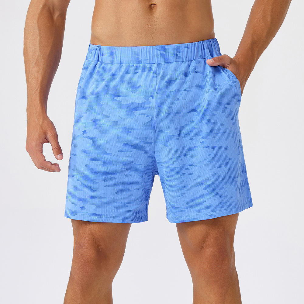 Men's Summer Casual Mid-Waist Quick-Drying Breathable Printed Sports Shorts