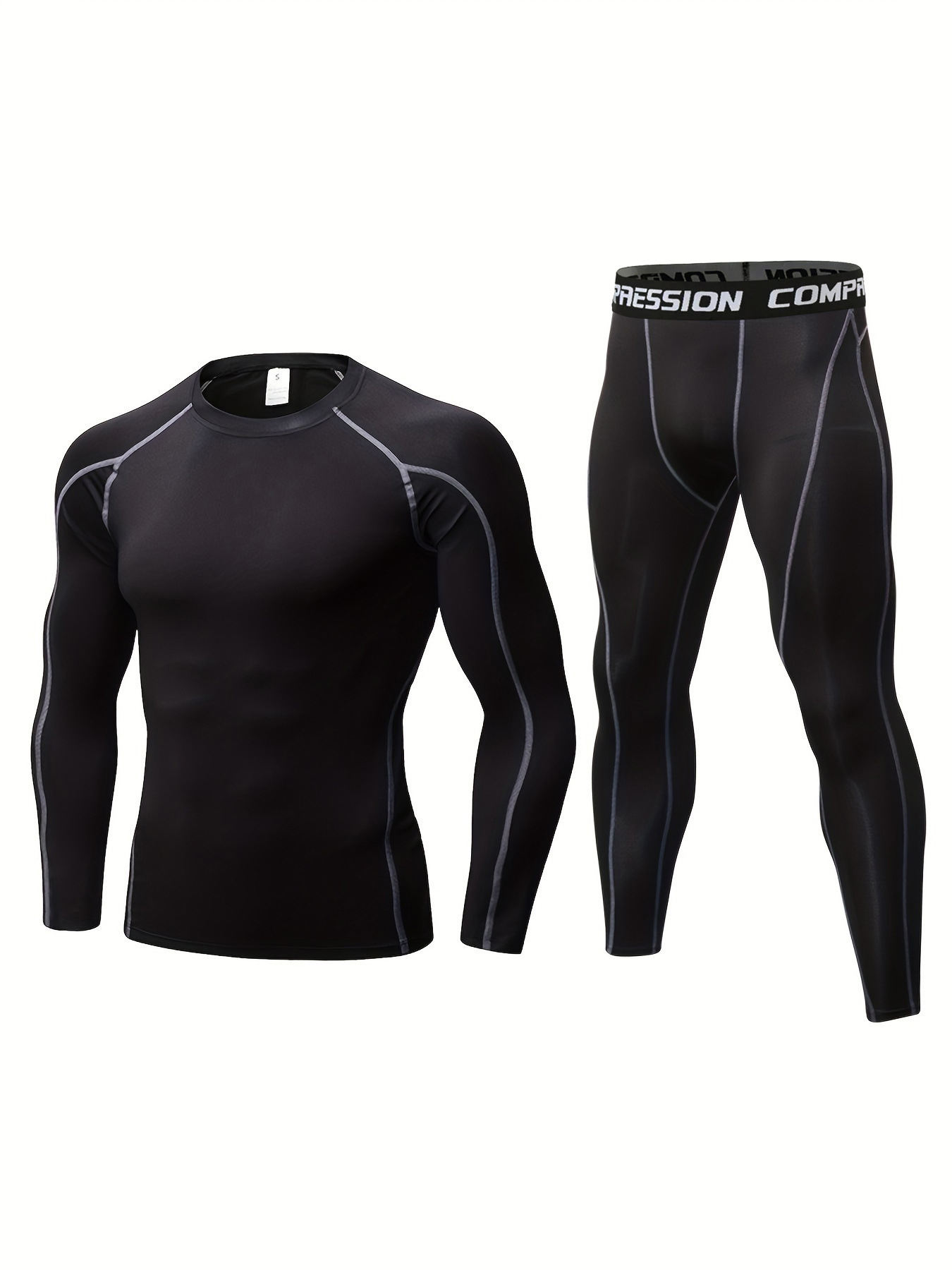 Autumn Solid Vintage Skinny Fit Fleece 2-in-1 Gym Wear Set