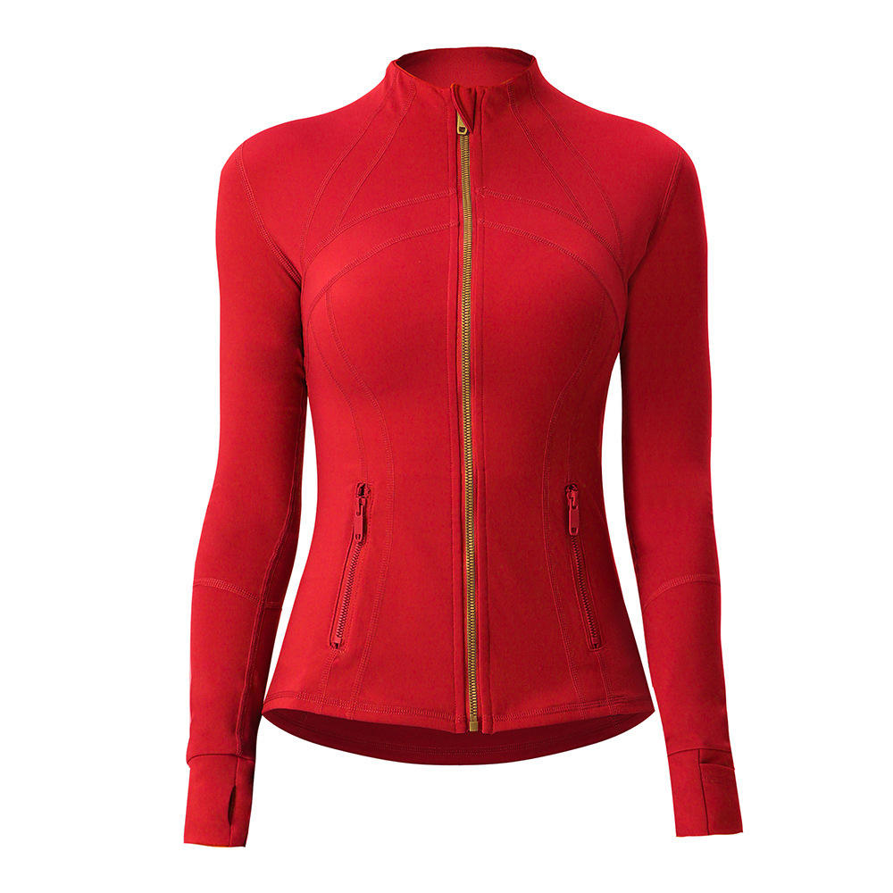 Lightweight Double-Sided Brushed Women's Sports Fleece Yoga Jacket